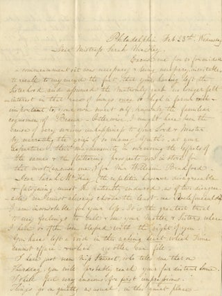 1839&ndash;1846 Correspondence of the Jennings Family, with Many from the Jennings Women Discussing the Elite Political and Social Circles of the Expanding South and West, Including the Fall of George Campbell Childress and the Personal Life of Henry A. Wise.