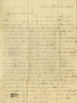 1839&ndash;1846 Correspondence of the Jennings Family, with Many from the Jennings Women Discussing the Elite Political and Social Circles of the Expanding South and West, Including the Fall of George Campbell Childress and the Personal Life of Henry A. Wise.