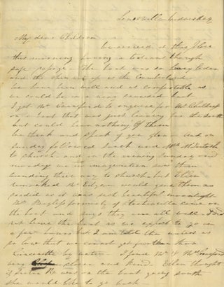 1839–1846 Correspondence of the Jennings Family, with Many from the Jennings Women Discussing the Elite Political and Social Circles of the Expanding South and West, Including the Fall of George Campbell Childress and the Personal Life of Henry A. Wise.