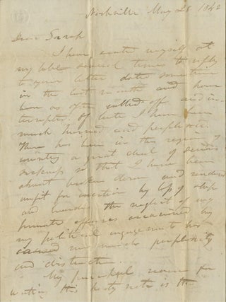 1839&ndash;1846 Correspondence of the Jennings Family, with Many from the Jennings Women Discussing the Elite Political and Social Circles of the Expanding South and West, Including the Fall of George Campbell Childress and the Personal Life of Henry A. Wise.