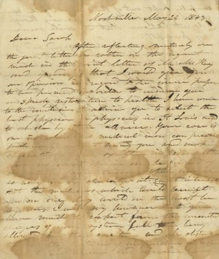 1839–1846 Correspondence of the Jennings Family, with Many from the Jennings Women Discussing the Elite Political and Social Circles of the Expanding South and West, Including the Fall of George Campbell Childress and the Personal Life of Henry A. Wise.