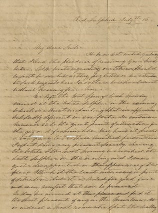 1839–1846 Correspondence of the Jennings Family, with Many from the Jennings Women Discussing the Elite Political and Social Circles of the Expanding South and West, Including the Fall of George Campbell Childress and the Personal Life of Henry A. Wise.