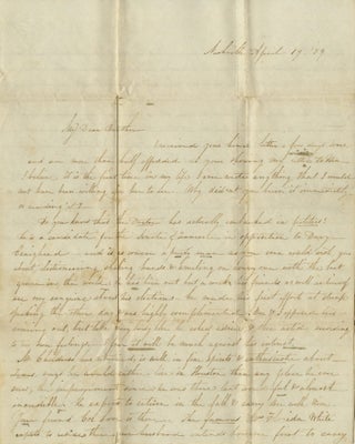 1839–1846 Correspondence of the Jennings Family, with Many from the Jennings Women Discussing the Elite Political and Social Circles of the Expanding South and West, Including the Fall of George Campbell Childress and the Personal Life of Henry A. Wise.