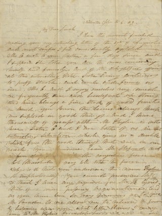 1839&ndash;1846 Correspondence of the Jennings Family, with Many from the Jennings Women Discussing the Elite Political and Social Circles of the Expanding South and West, Including the Fall of George Campbell Childress and the Personal Life of Henry A. Wise.