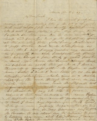 1839–1846 Correspondence of the Jennings Family, with Many from the Jennings Women Discussing the Elite Political and Social Circles of the Expanding South and West, Including the Fall of George Campbell Childress and the Personal Life of Henry A. Wise.