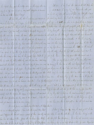 Christmas 1849 Letter to California Hotelkeeper Lloyd Minturn, Describing Their Infant Son and Questioning the Gold Rush &ldquo;Mania.&rdquo;