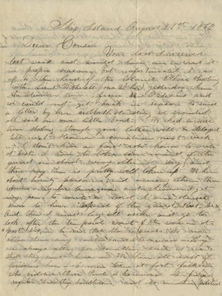 Collection of Civil War Letters Mainly from Almon Varney of the 13th Maine Volunteers, Discussing Guarding Prisoners, Conflicts with African American Soldiers Who Cannot &ldquo;be made my superior or even equal by virtue of legislation&rdquo;, and the &ldquo;inglorious idleness&rdquo; of War.