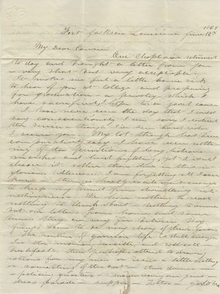 Collection of Civil War Letters Mainly from Almon Varney of the 13th Maine Volunteers, Discussing Guarding Prisoners, Conflicts with African American Soldiers Who Cannot &ldquo;be made my superior or even equal by virtue of legislation&rdquo;, and the &ldquo;inglorious idleness&rdquo; of War.