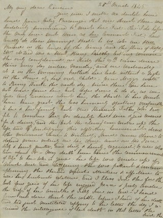 Item #BK0036 1845 Scottish Presbyterian Letter Condemning the Free Church&rsquo;s Acceptance of Money...