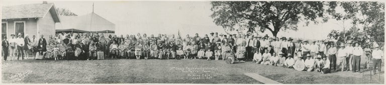 Item #CAT0125 Panorama Photograph of the Osage Princess Ceremony, 1929. Osage Nation.