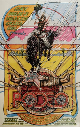Item #CAT0129a Poster for The World’s Toughest Rodeo AIDS Benefit, Madison Square Garden,...