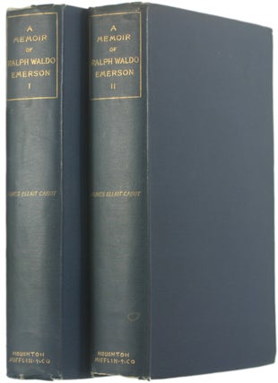 Item #CAT0134 A Memoir of Ralph Waldo Emerson [Advance Copy, Inscribed by Cabot to James Russell...