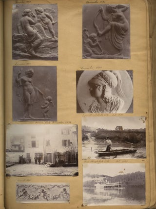 Album of Photographs Showing the Life, Work, and Circle of the Fresco Painter Andrea Sborigi, an Italian-Born Decorative Painter Active in Western Pennsylvania, With Images of His Family in Rome and His Life in the United States, Together with an Advertising Postal Card for His Pittsburgh Studio.