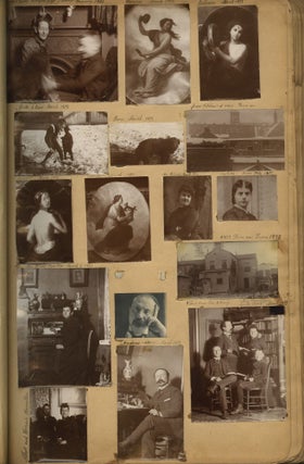 Album of Photographs Showing the Life, Work, and Circle of the Fresco Painter Andrea Sborigi, an Italian-Born Decorative Painter Active in Western Pennsylvania, With Images of His Family in Rome and His Life in the United States, Together with an Advertising Postal Card for His Pittsburgh Studio.