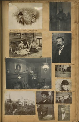 Album of Photographs Showing the Life, Work, and Circle of the Fresco Painter Andrea Sborigi, an Italian-Born Decorative Painter Active in Western Pennsylvania, With Images of His Family in Rome and His Life in the United States, Together with an Advertising Postal Card for His Pittsburgh Studio.