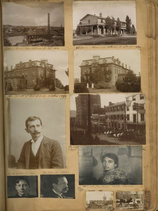Album of Photographs Showing the Life, Work, and Circle of the Fresco Painter Andrea Sborigi, an Italian-Born Decorative Painter Active in Western Pennsylvania, With Images of His Family in Rome and His Life in the United States, Together with an Advertising Postal Card for His Pittsburgh Studio.