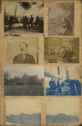 Album of Photographs Showing the Life, Work, and Circle of the Fresco Painter Andrea Sborigi, an Italian-Born Decorative Painter Active in Western Pennsylvania, With Images of His Family in Rome and His Life in the United States, Together with an Advertising Postal Card for His Pittsburgh Studio.