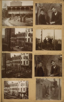Album of Photographs Showing the Life, Work, and Circle of the Fresco Painter Andrea Sborigi, an Italian-Born Decorative Painter Active in Western Pennsylvania, With Images of His Family in Rome and His Life in the United States, Together with an Advertising Postal Card for His Pittsburgh Studio.