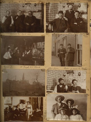 Album of Photographs Showing the Life, Work, and Circle of the Fresco Painter Andrea Sborigi, an Italian-Born Decorative Painter Active in Western Pennsylvania, With Images of His Family in Rome and His Life in the United States, Together with an Advertising Postal Card for His Pittsburgh Studio.