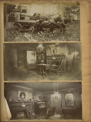 Album of Photographs Showing the Life, Work, and Circle of the Fresco Painter Andrea Sborigi, an Italian-Born Decorative Painter Active in Western Pennsylvania, With Images of His Family in Rome and His Life in the United States, Together with an Advertising Postal Card for His Pittsburgh Studio.
