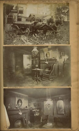 Album of Photographs Showing the Life, Work, and Circle of the Fresco Painter Andrea Sborigi, an Italian-Born Decorative Painter Active in Western Pennsylvania, With Images of His Family in Rome and His Life in the United States, Together with an Advertising Postal Card for His Pittsburgh Studio.