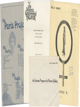 Archive of 1960s–1980s Second-wave Feminist Material Mainly from New York City Activist Groups Belonging to an Employee of Mother Courage, the First Feminist Restaurant, with Material on Women’s Film, Performance, and Health.