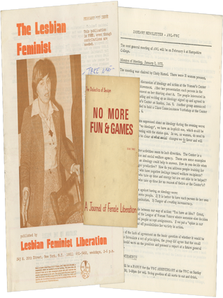 Archive of 1960s–1980s Second-wave Feminist Material Mainly from New York City Activist Groups Belonging to an Employee of Mother Courage, the First Feminist Restaurant, with Material on Women’s Film, Performance, and Health.
