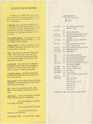 Archive of 1960s–1980s Second-wave Feminist Material Mainly from New York City Activist Groups Belonging to an Employee of Mother Courage, the First Feminist Restaurant, with Material on Women’s Film, Performance, and Health.
