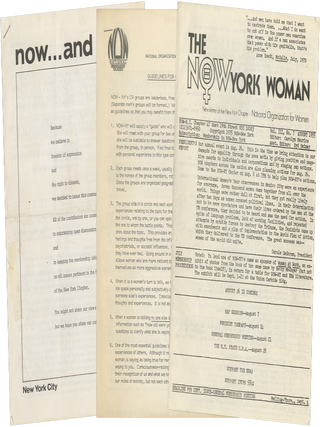 Archive of 1960s–1980s Second-wave Feminist Material Mainly from New York City Activist Groups Belonging to an Employee of Mother Courage, the First Feminist Restaurant, with Material on Women’s Film, Performance, and Health.