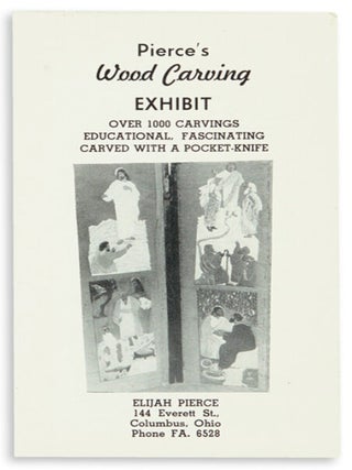 Small Group of Ephemera Relating to Elijah Pierce and his Mammoth Sacred Art Demonstration.