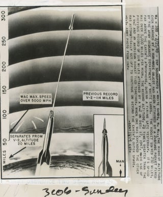 A Collection of Twenty Press Photographs of the US Rocket and Space Program, 1945-1959.
