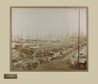 Item #List0211 Mammoth Silver Gelatin Photograph of the Fulton Street Ferry Dock on South Street,...