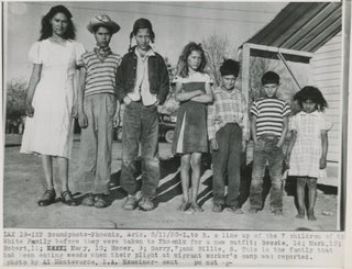 Fourteen Photographs of Migrant Farm Workers in Arizona, in a Camp Where Children Were Reported Starving, 1950.