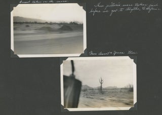Album of Photographs of a Motorcycle-Loving Couple from Los Angeles, Including Photographs of Motorcycle Touring Through the Southwest, 1937-1939