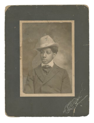 Item #List1301 Portrait of a Finely Dressed Young African-American Man from Bakersfield,...