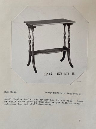 Pair of Portfolios Showing the Fine Furniture of the Henry McCleary Residence, Olympia, Washington, 1920s.