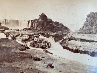 Album Containing Forty Seven Albumen Photographs of Central and Southern Chile, Including Photographs of the Newly Constructed Biobio Bridge in Valdivia, c. 1890s.