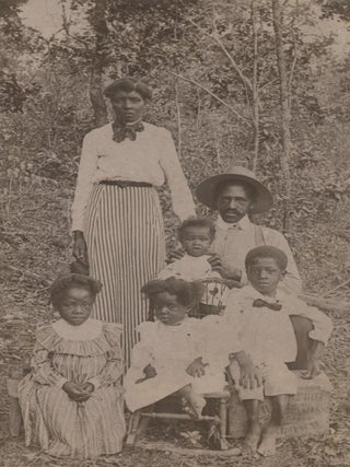 Item #List1414 Outdoor Photograph of an African-American Family, c. 1890s. African-Americana -...