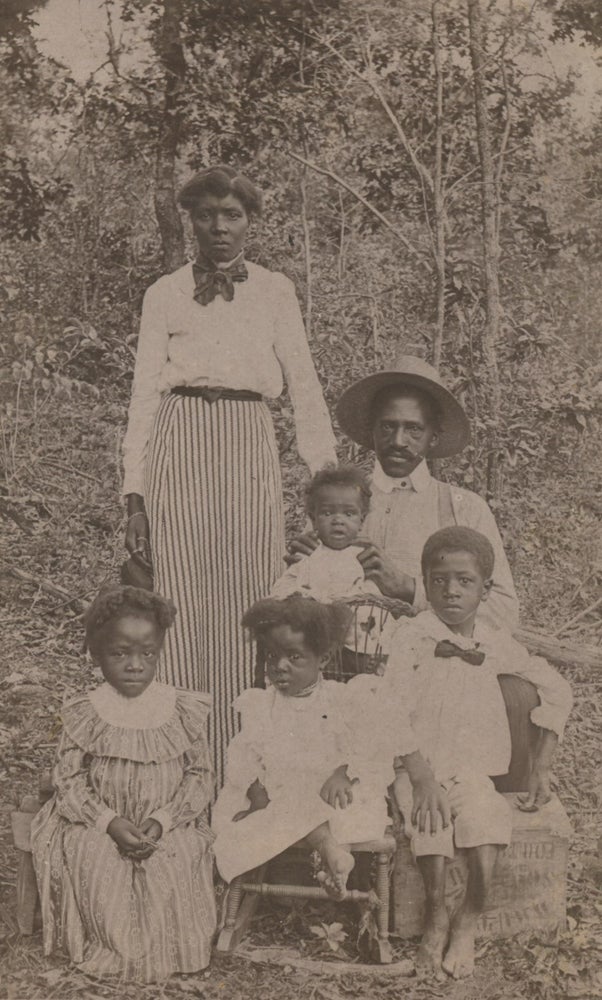 Item #List1414 Outdoor Photograph of an African-American Family, c. 1890s. African-Americana - Vernacular Portraiture.