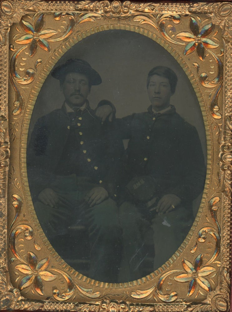 Item #List1421 Quarter-Plate Tintype of Two Union Soldiers. Civil War - Photography, Photographer Unknown.