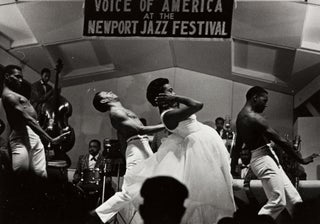Item #List1514 Photograph of Eartha Kitt and the Newport Jazz Festival, 1957. Music - Jazz, Roy...
