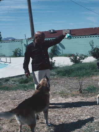 Eight Unpublished Slides of John Elray Sanford aka Redd Foxx, Taken for a Jet Magazine Shoot, 1976.