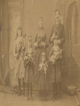 A Collection of Thirteen Cabinet Cards of the Shepard Family Band. V.p., ca. 1880s-1890s.