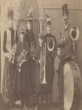 A Collection of Thirteen Cabinet Cards of the Shepard Family Band. V.p., ca. 1880s-1890s.