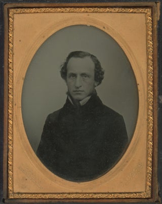 Item #List1713 Quarter Plate Ambrotype of an Unidentified Man, c. 1855-56. Early Photography -...