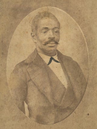 Item #List1720 Cabinet Card Reproduction of an Earlier Photograph of an African-American Man, c....