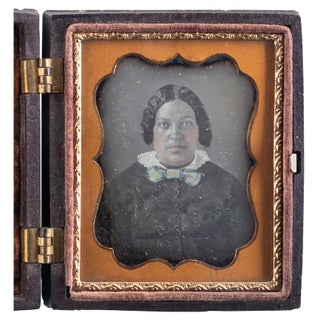 Item #List1721 Ninth Plate Daguerreotype of an African-American Woman, c. 1840s-1850s....