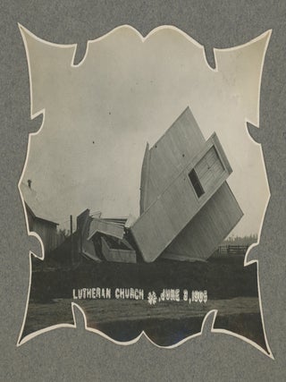 Item #List1723 Ornately Prepared Album of Photographs Showing the Aftermath of a Storm in...