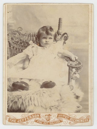 1890s TOWANDA, PA - Cabinet Card - A.J. Fisher Photographer NICE FISHING  LOGO