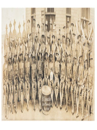 Panoramic Photograph of the 317th Engineer&rsquo;s Band at Camp Sherman, Ohio, May 15, 1918.